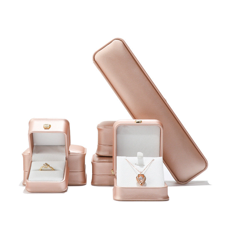 Crown Rounded Ring Jewelry Pendant Brace Lace Bracelet Packing Box maisonore shop