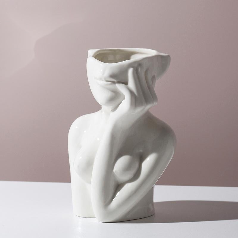 Human Body Shape Ceramic Vase maisonore shop