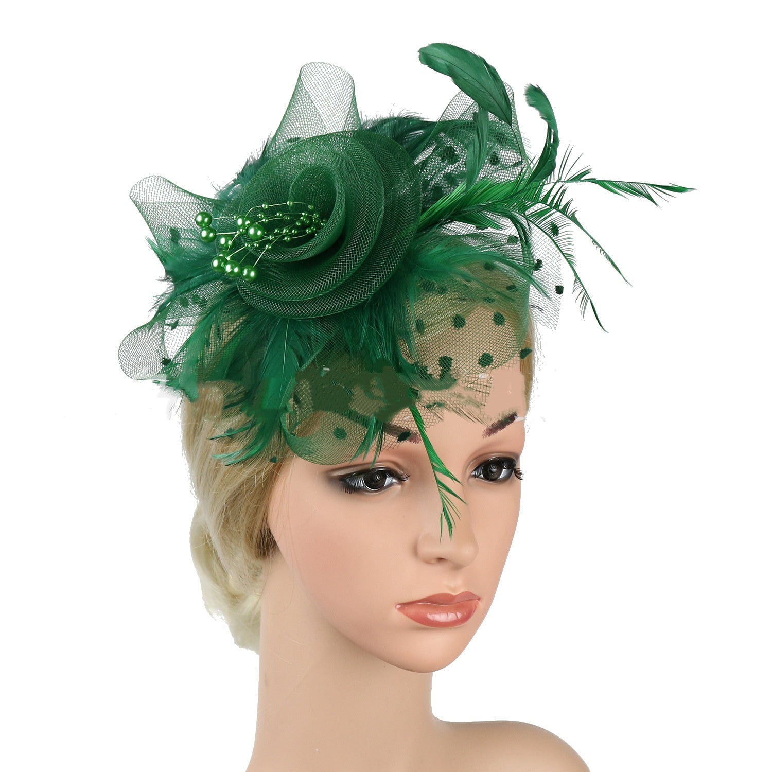 Headwear Bridal Hair Accessories Mesh Billycock Headband Maisonore