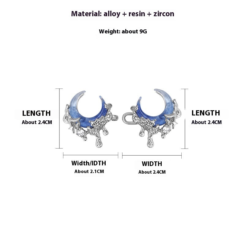 Blue Moon Series Fashion Necklace Earring Ring Maisonore