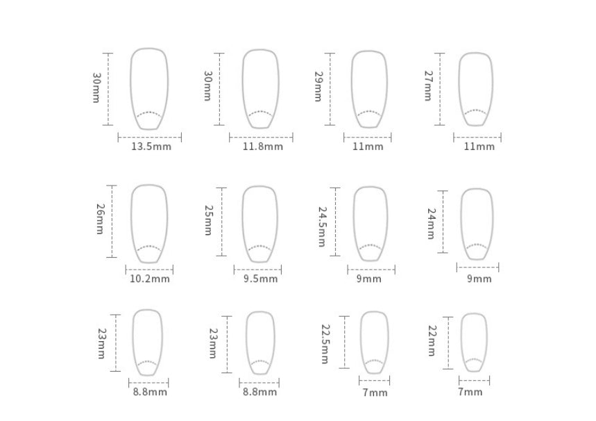 Fake Nails Stars And Moon Maisonore