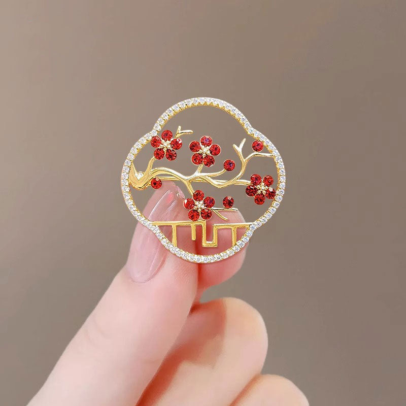 New Alloy Brooch High Sense Niche High-end Pin Coat Suit High-end All-match Corsage Maisonore