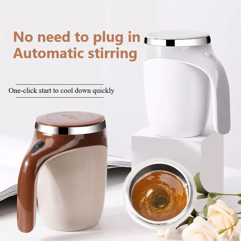 Rechargeable Model Automatic Stirring Cup Coffee Cup High Value Electric Stirring Cup Lazy Milkshake Rotating Magnetic Water Cup maisonore