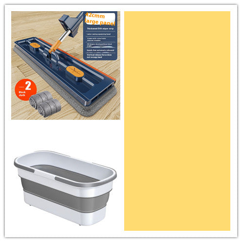 New Style Large Flat Mop 360 Rotating Mop Suitable Various Types Flooring Strong Water Absorption For Home Cleaning Floors maisonore