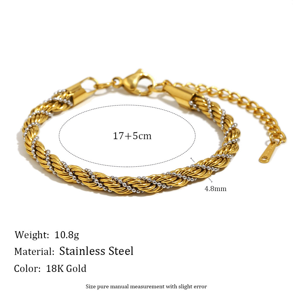 Anklet Twist Beads Winding Bracelet Maisonore