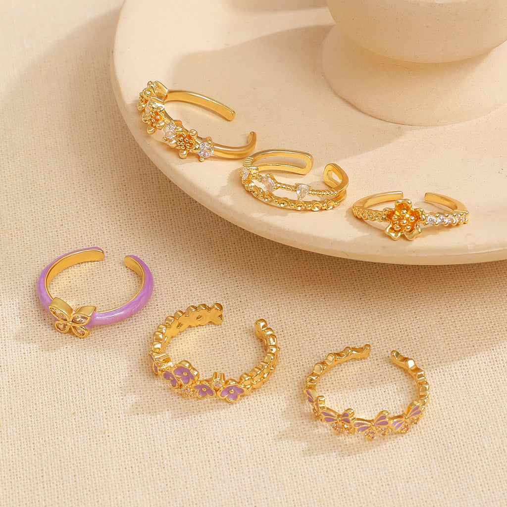 Simple And Sweet Three-piece Ring maisonore shop